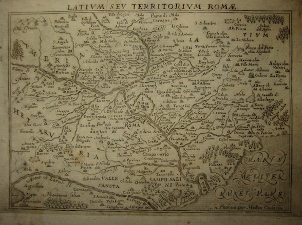 Scoto Francesco (1548-1622) Latium seu Territorium Romae 1659 Padova